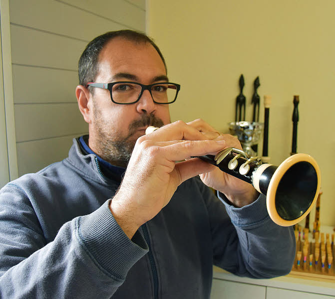 Benoît Queffeulou dans son atelier